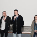 Gérard Camy, Mikhael Hers, réalisateur, et Roxane Arnold, distributrice, lors de la séance de "Ce sentiment de l'été" - RCC 2015 
Crédit : Emilie Saubestre